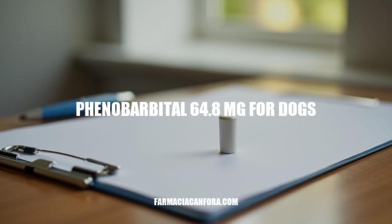 Phenobarbital Dosage for Dogs: 64.8mg Guide