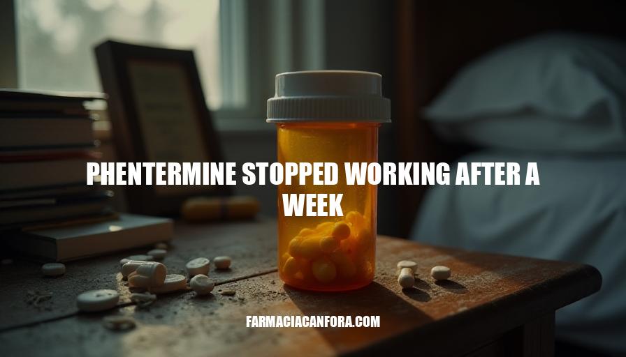 Phentermine Stopped Working After a Week? Causes and Solutions