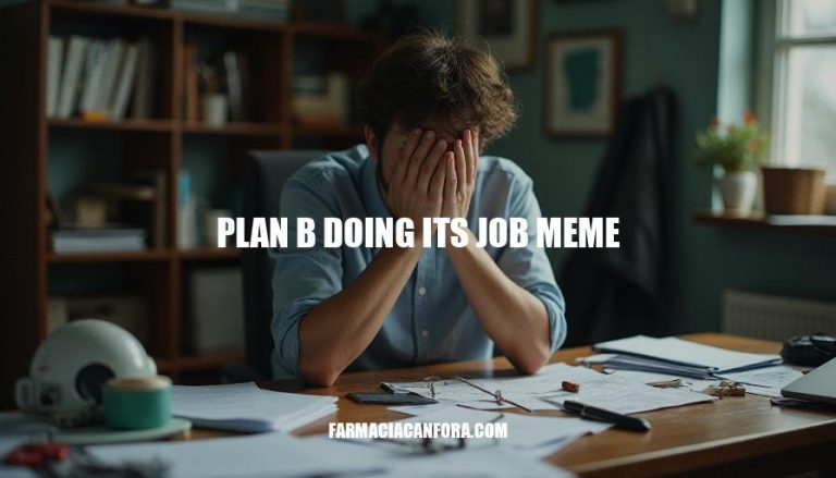 Plan B Doing Its Job Meme Explained