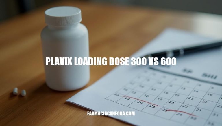 Plavix Loading Dose Comparison: 300mg vs 600mg