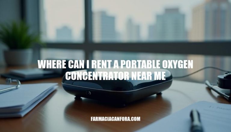 Portable Oxygen Concentrator Rental Near Me: Options and Locations