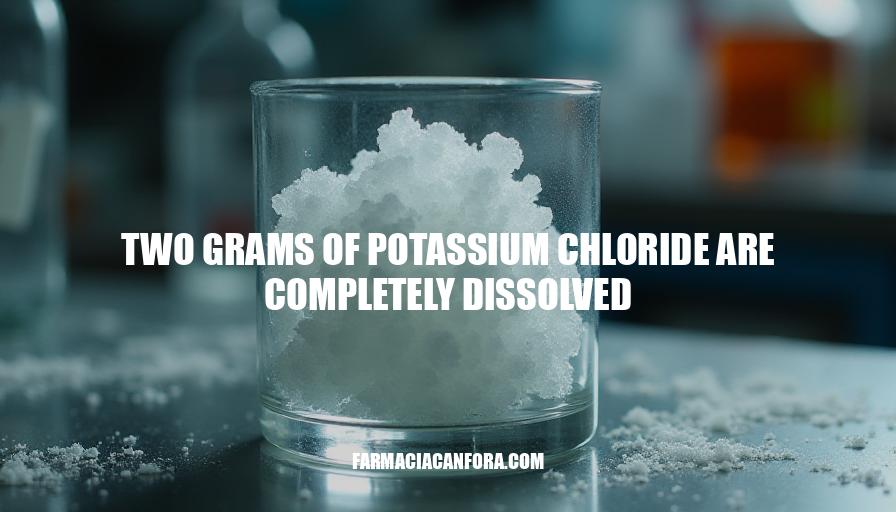 Potassium Chloride Dissolution Guidelines