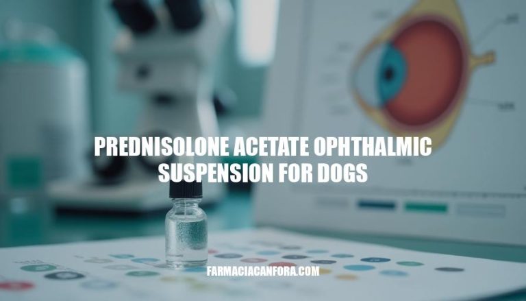 Prednisolone Acetate Ophthalmic Suspension for Dogs: Uses and Benefits