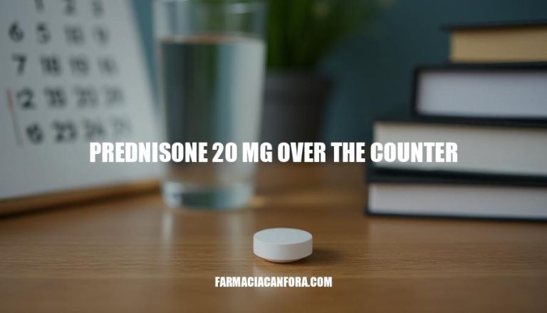 Prednisone 20mg Over-the-Counter: Availability and Alternatives