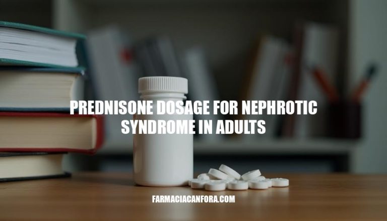 Prednisone Dosage for Nephrotic Syndrome in Adults: A Comprehensive Guide