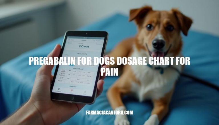 Pregabalin Dosage Chart for Dogs with Pain