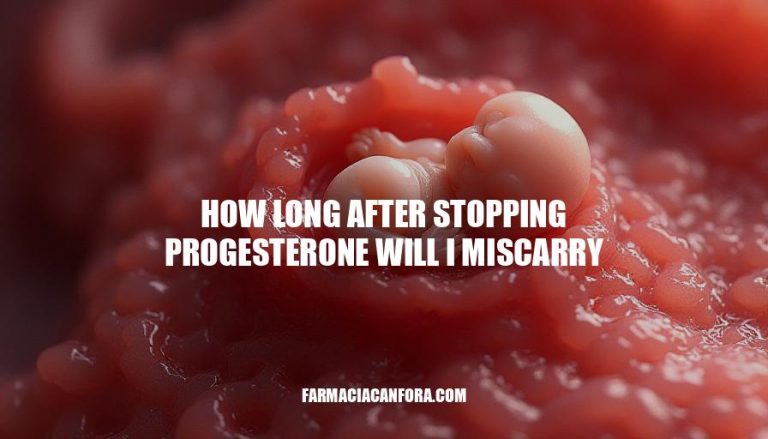 Progesterone Withdrawal Miscarriage Timeline: How Long After Stopping?