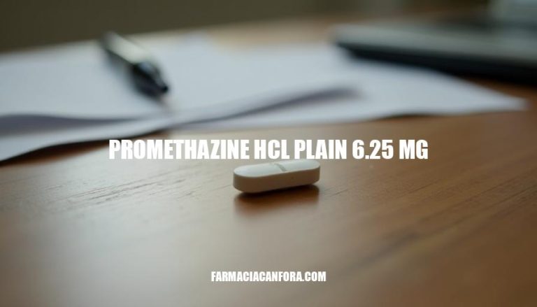 Promethazine HCl Plain 6.25mg Uses, Side Effects & Dosage