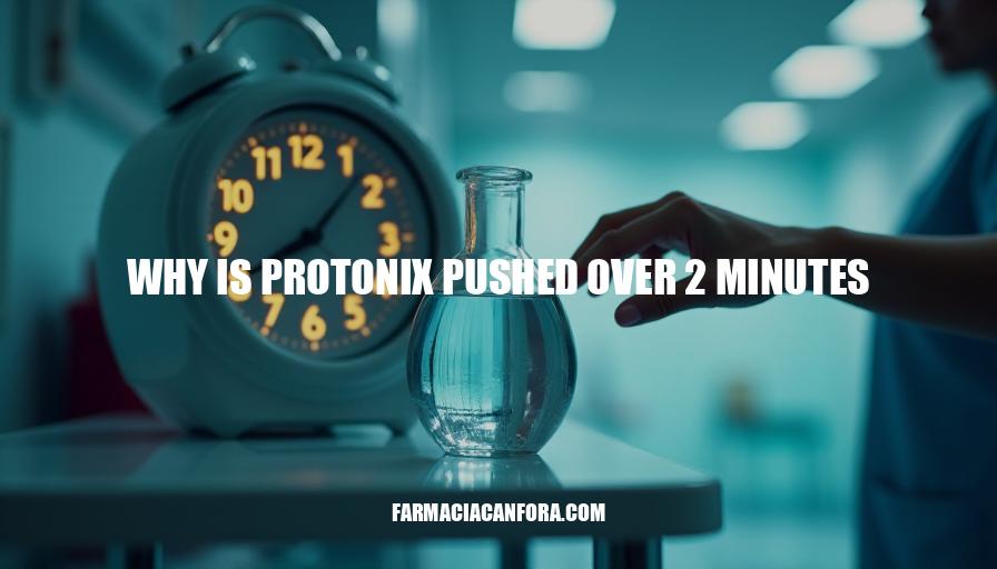 Protonix Administration Timing: Why Is Protonix Pushed Over 2 Minutes?