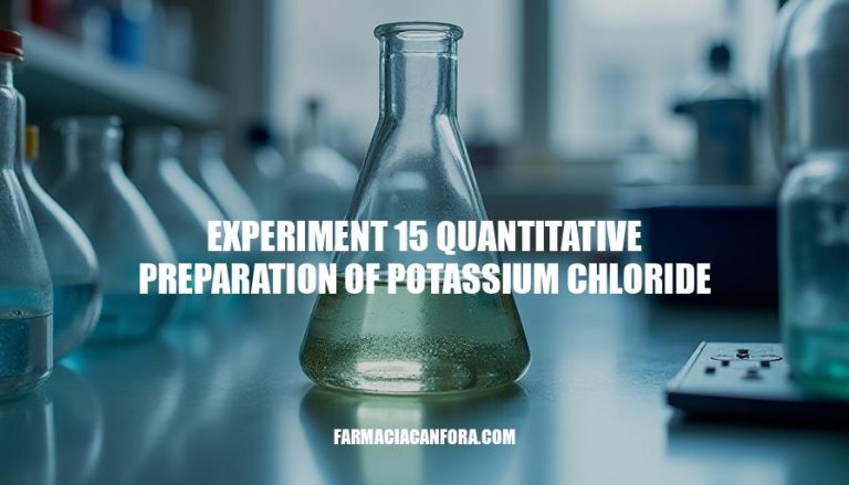 Quantitative Preparation of Potassium Chloride Experiment 15