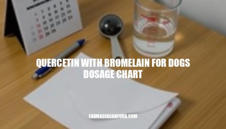 Quercetin with Bromelain Dosage Chart for Dogs