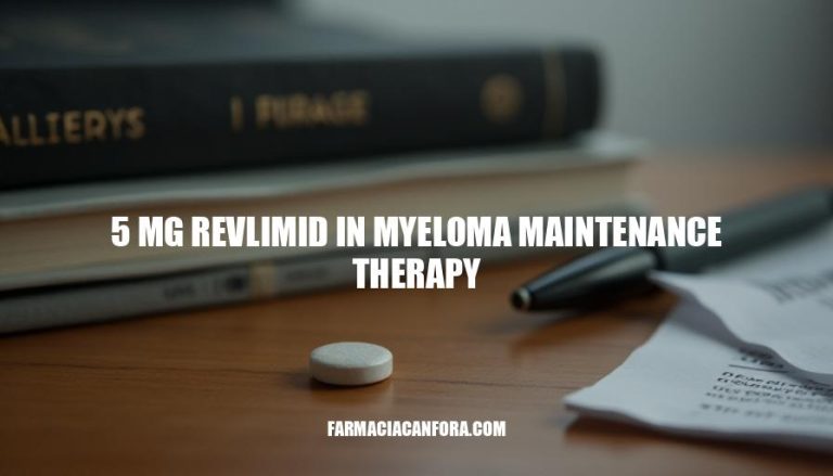 Revlimid 5mg in Myeloma Maintenance Therapy: Benefits and Considerations