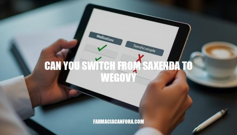 Saxenda vs Wegovy: Can You Switch Between Weight Loss Medications?