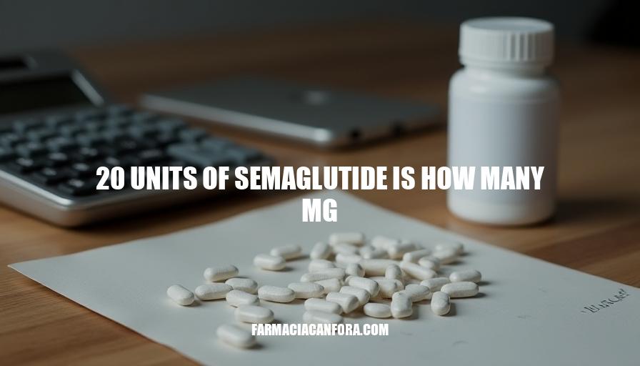 Semaglutide Dosage: 20 Units to Milligrams Conversion