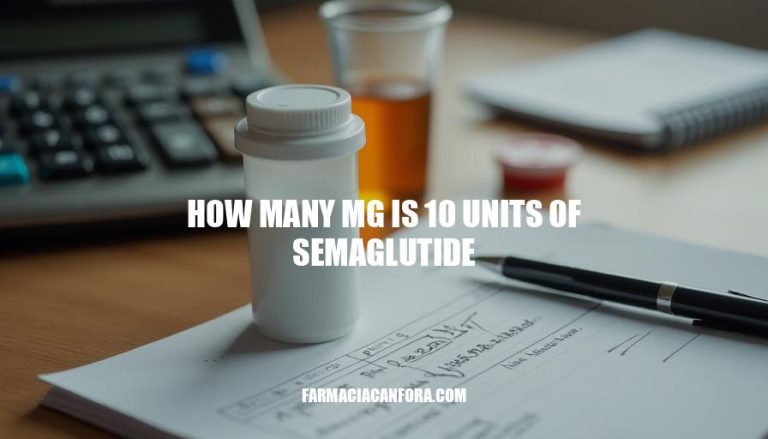 Semaglutide Dosage Conversion: How Many MG is 10 Units?