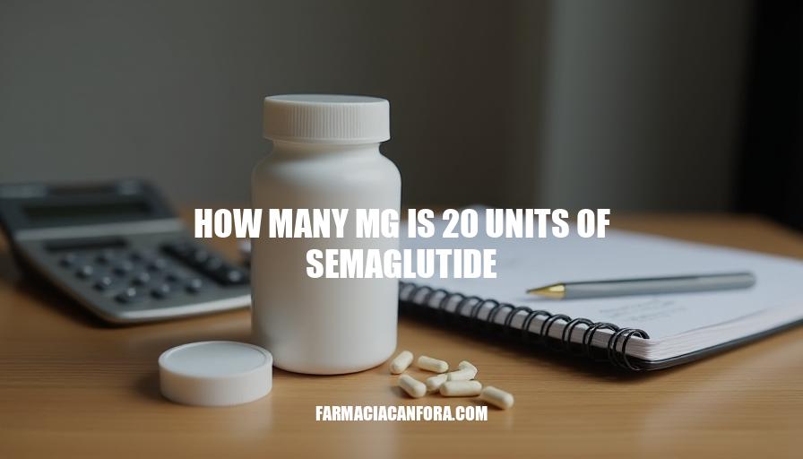 Semaglutide Dosage Conversion: How Many MG is 20 Units?