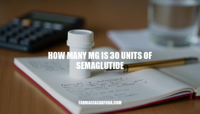 Semaglutide Dosage Conversion: How Many MG is 30 Units?