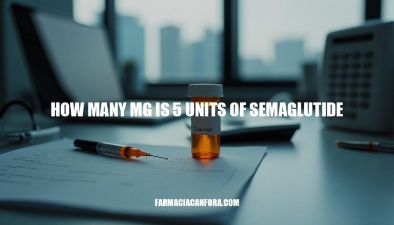 Semaglutide Dosage Conversion: How Many MG is 5 Units?