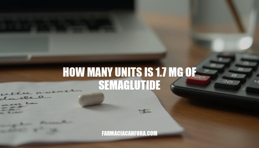 Semaglutide Dosage Conversion: How Many Units is 1.7 mg?