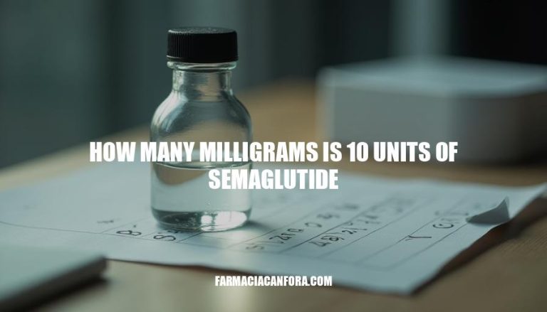 Semaglutide Dosage: How Many Milligrams are in 10 Units?