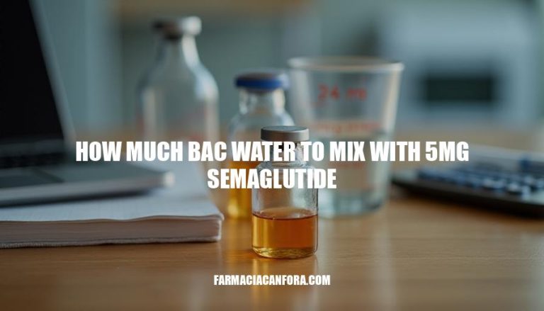 Semaglutide Dosage: How Much BAC Water to Mix with 5mg Semaglutide