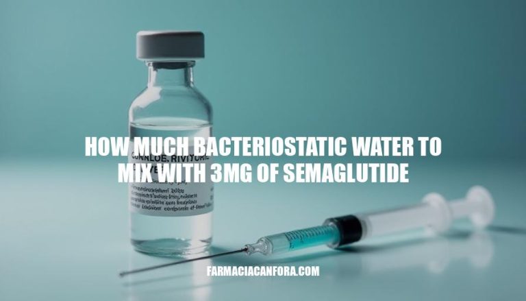 Semaglutide Dosage: Mixing Bacteriostatic Water for Effective Use