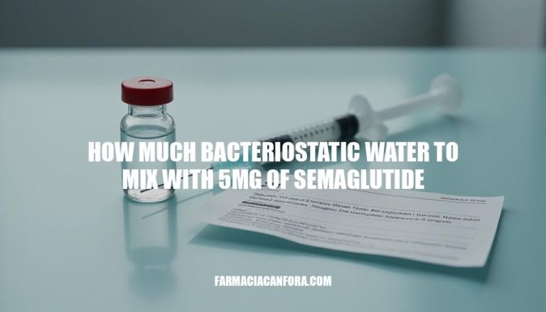 Semaglutide Dosage: Mixing Bacteriostatic Water for Effective Use