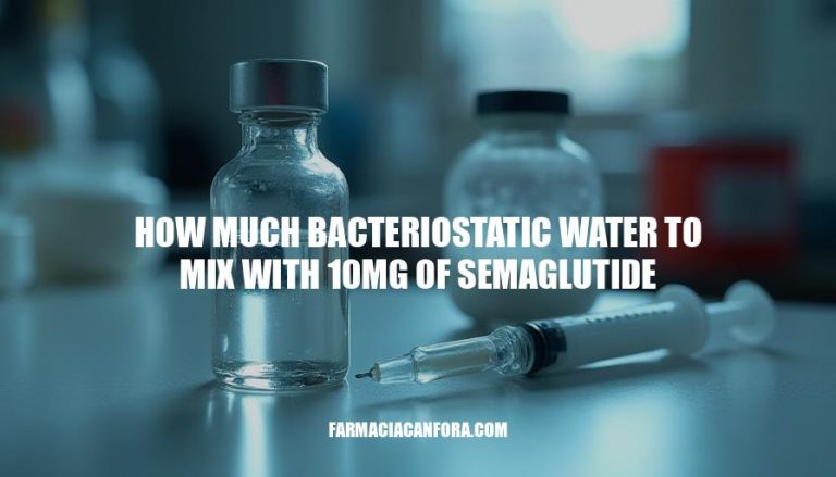 Semaglutide Dosage: Mixing Bacteriostatic Water for Optimal Results