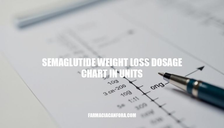 Semaglutide Weight Loss Dosage Chart: Units and Guidelines