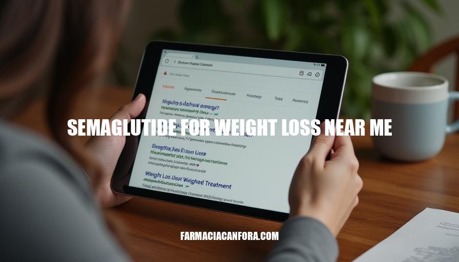 Semaglutide for Weight Loss Near Me: Effective Treatment Options