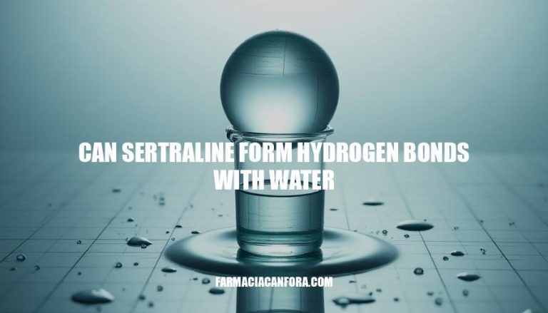 Sertraline's Interaction with Water Molecules