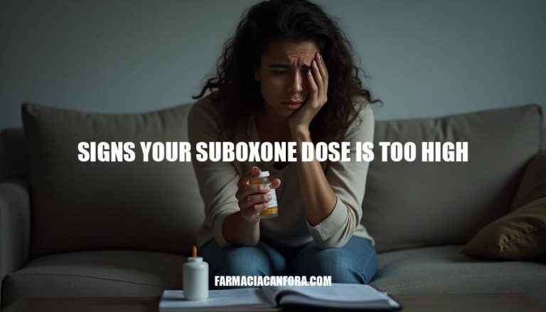 Signs Your Suboxone Dose Is Too High: Expert Warning Signs