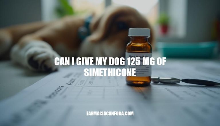 Simethicone Dosage for Dogs: Is 125mg Safe?