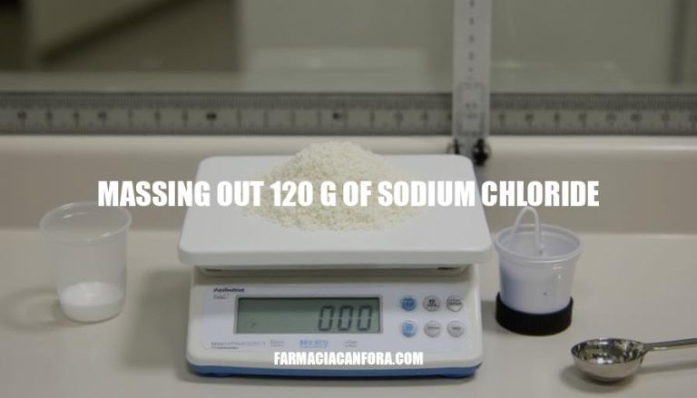 Sodium Chloride Massing: A Guide to Measuring 120g Accurately