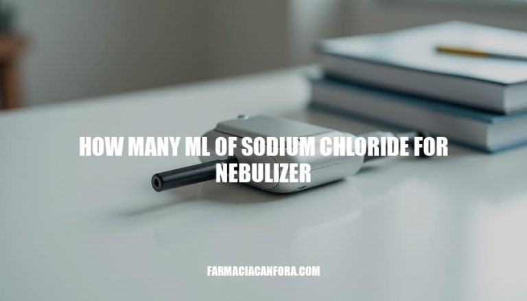 Sodium Chloride Nebulizer Dosage: How Many ML to Use