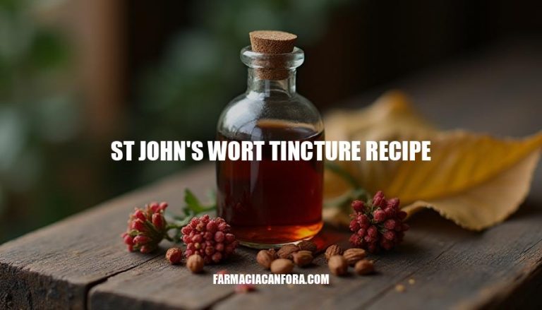 St John’s Wort Tincture Recipe: A Natural Herbal Remedy