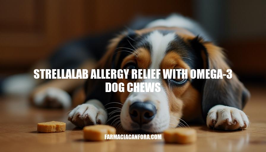 Strellalab Allergy Relief Dog Chews with Omega-3 Benefits