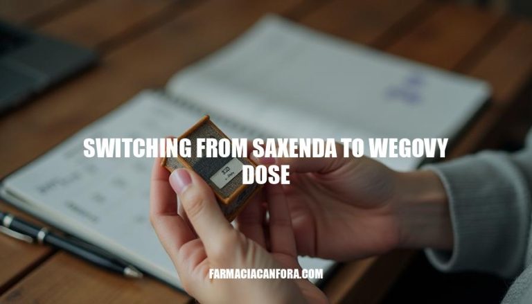 Switching from Saxenda to Wegovy Dose: What You Need to Know