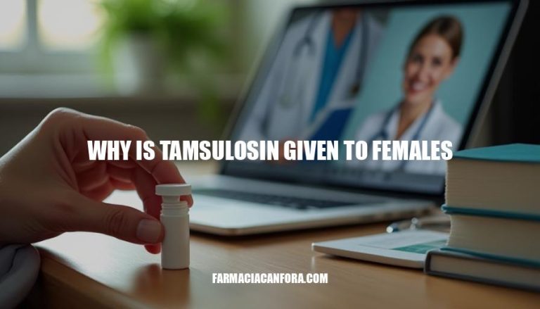 Tamsulosin Use in Females: Understanding the Reasons Behind Its Prescription