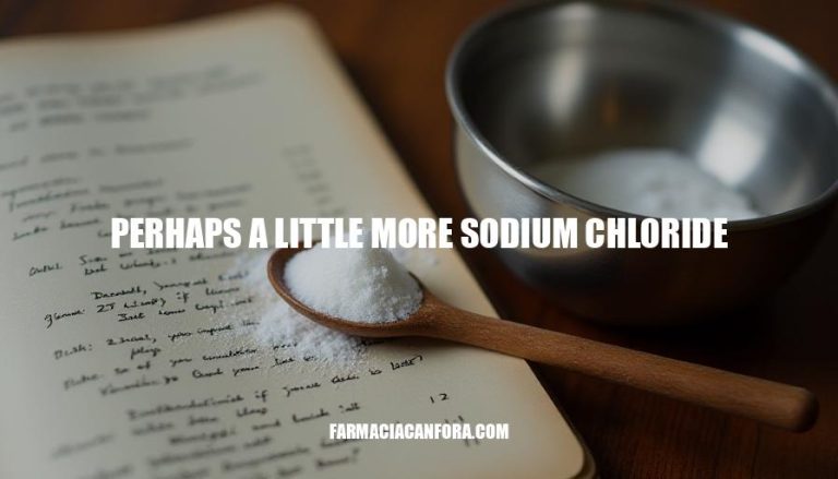 The Importance of Sodium Chloride in Cooking