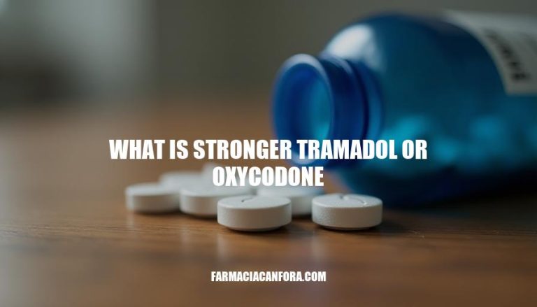 Tramadol vs Oxycodone: Which Painkiller is Stronger?