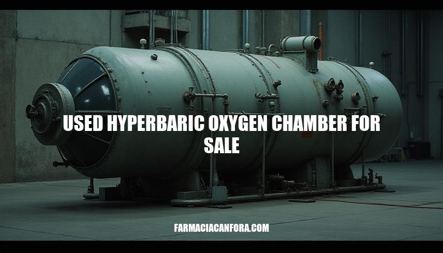 Used Hyperbaric Oxygen Chamber for Sale - Buy Pre-Owned HBOT Chambers