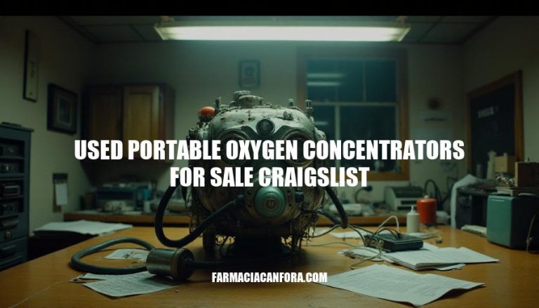 Used Portable Oxygen Concentrators for Sale on Craigslist