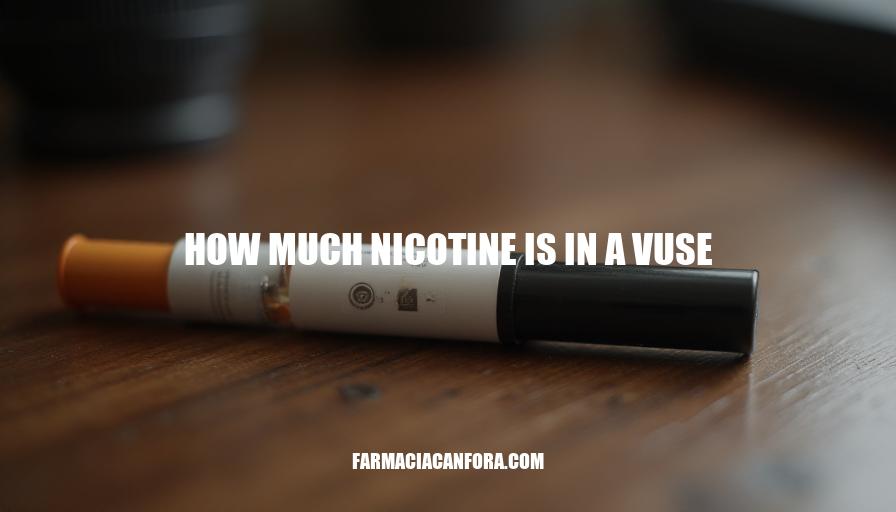 Vuse Nicotine Content: How Much Nicotine is in a Vuse