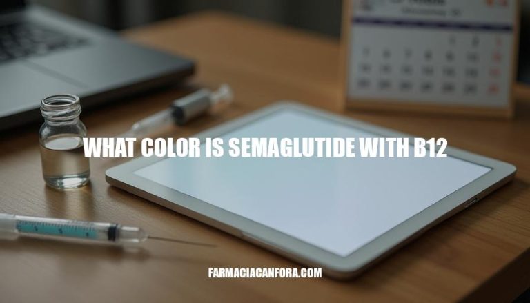 What Color is Semaglutide with B12: Understanding the Combination