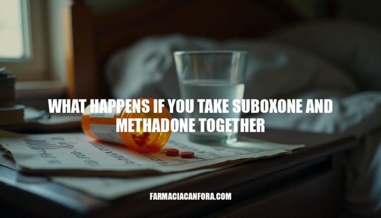 What Happens If You Take Suboxone and Methadone Together?