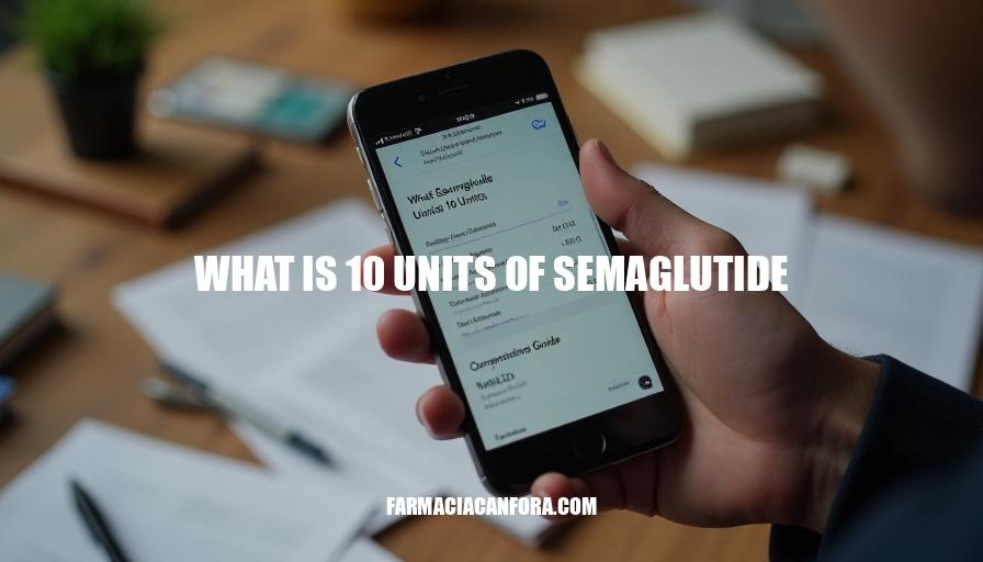 What Is Semaglutide 10 Units: A Comprehensive Guide