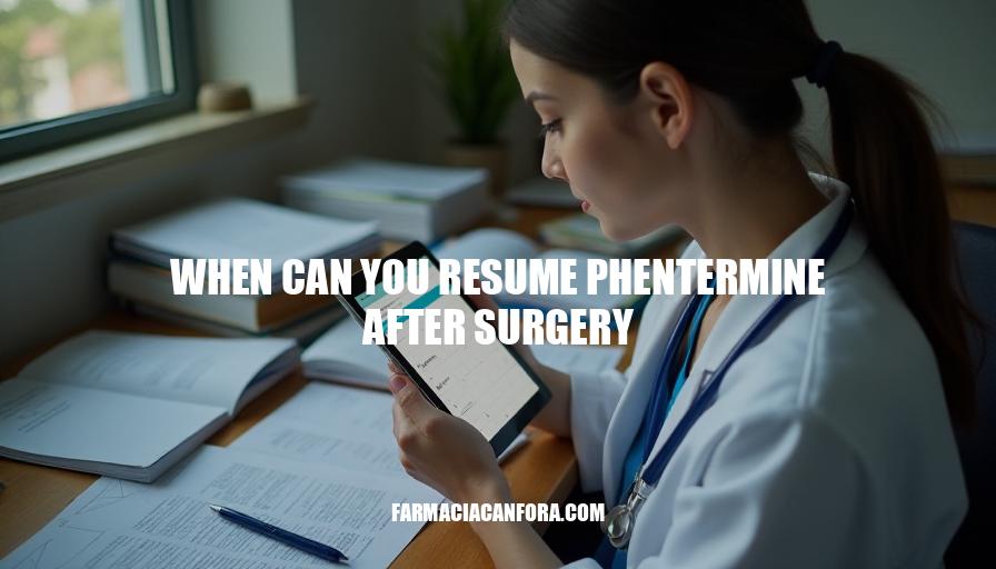 When Can You Resume Phentermine After Surgery?