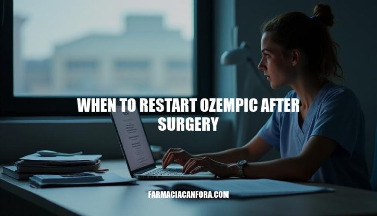 When to Restart Ozempic After Surgery: A Comprehensive Guide