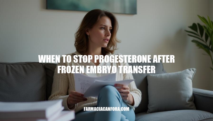 When To Stop Progesterone After Frozen Embryo Transfer